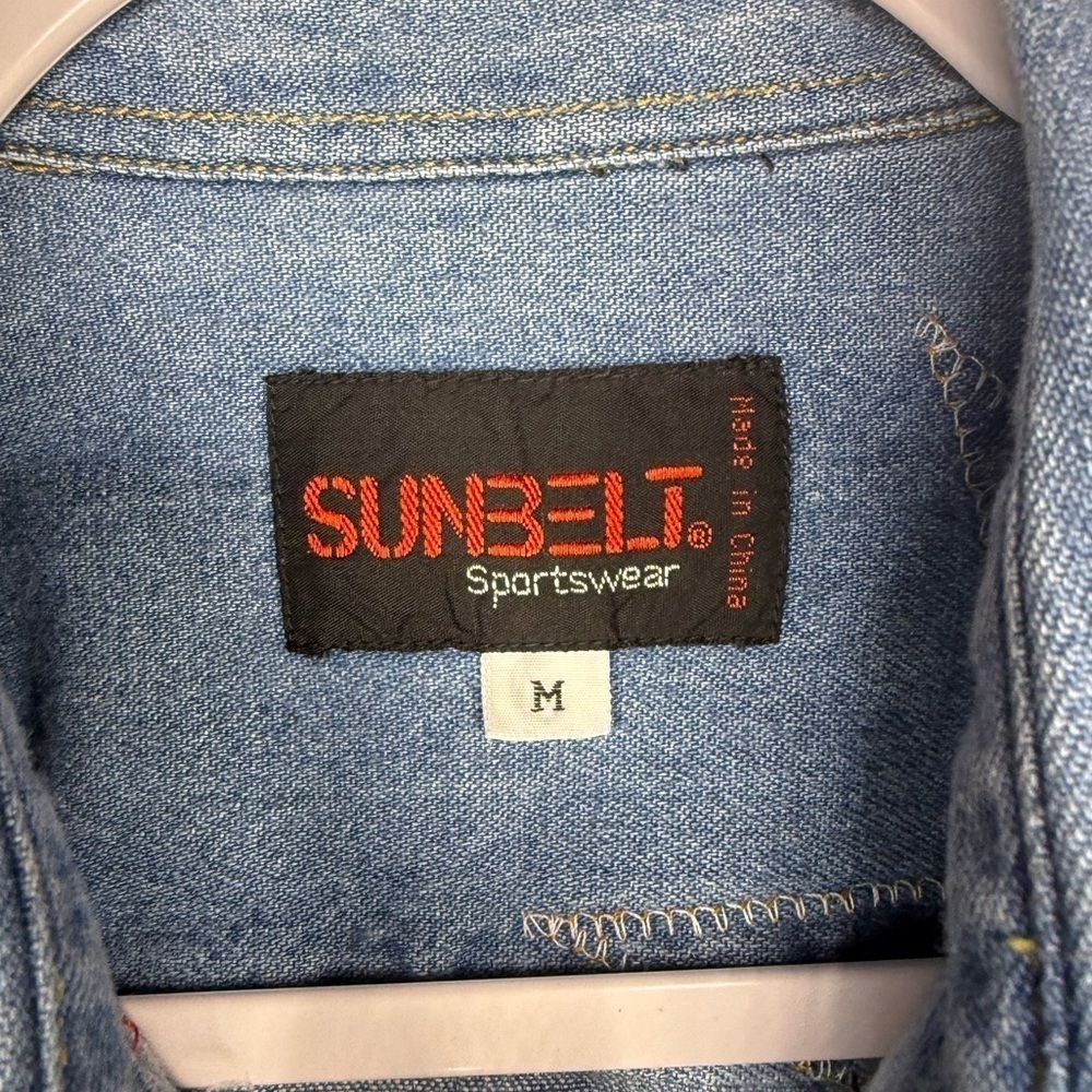 Vintage Sunbelt Sportswear Denim Patchwork Cottagecore Chicken Sun Heart - Picture 3 of 12